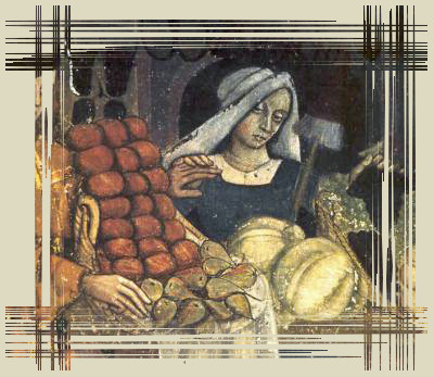 commerçante au Moyen âge